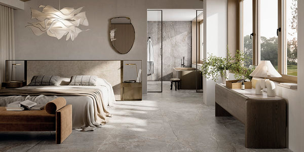 Silver Root Marble Porcelain Tiles and Slabs - Honed