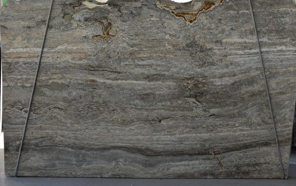 Silver Travertine Slabs - FS68809962 - 1000 x 1000 x 20 mm