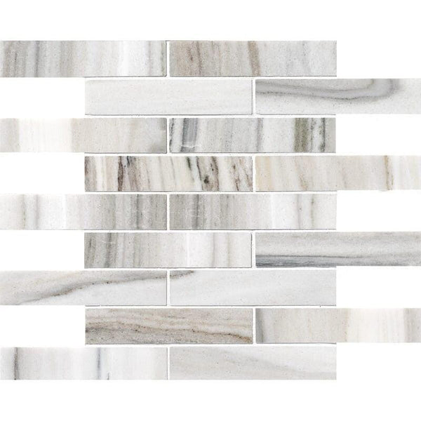 Skyline Marble 152 X 32 mm Rectangle Brickbond Mosaic - Polished