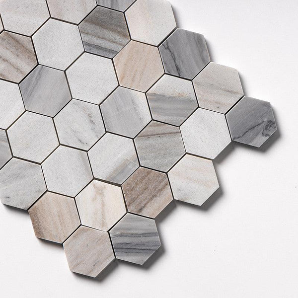 Skyline Marble 50 mm Hexagon Mosaic - Polished