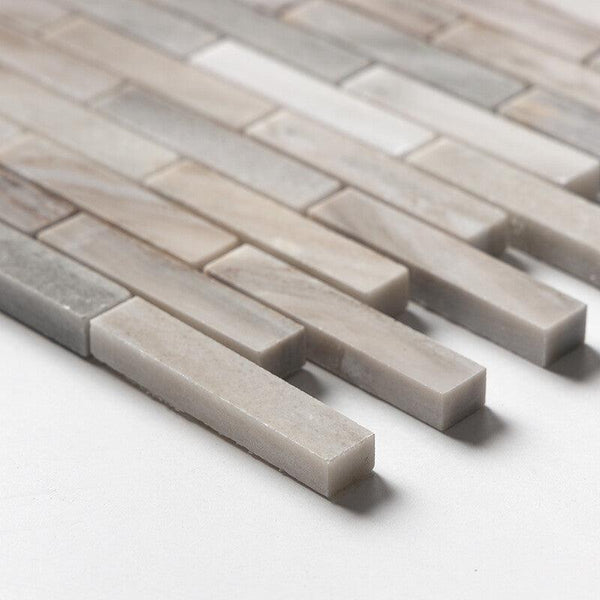 Skyline Marble 76 X 16 mm Rectangle Brickbond Mosaic - Polished