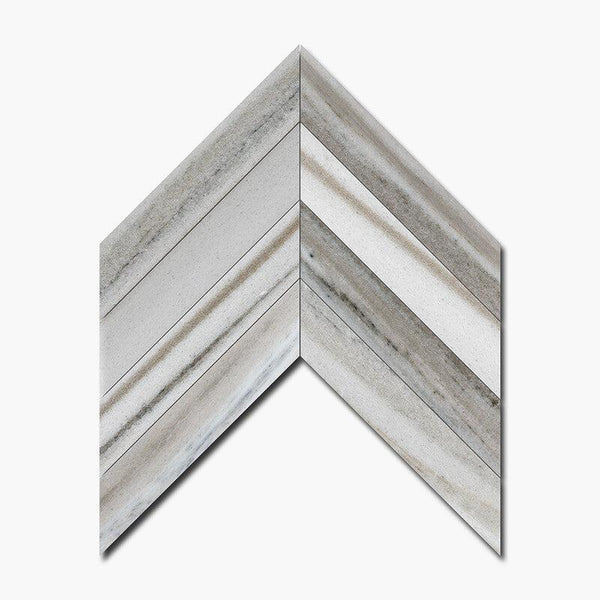 Skyline Marble Chevron Tiles - Polished