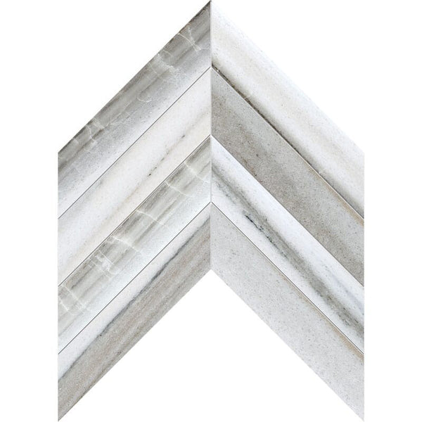 Skyline Marble Chevron Tiles - Polished