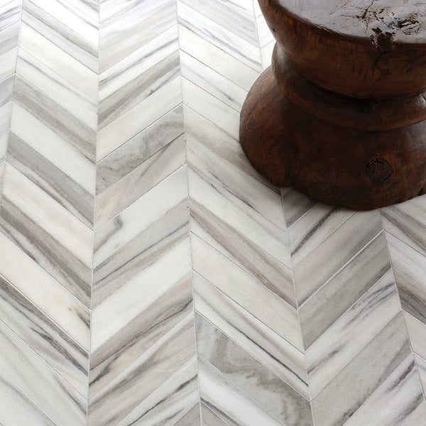 Skyline Marble Chevron Tiles - Polished