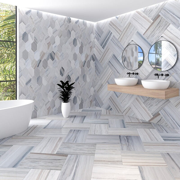 Skyline Marble Large Picket Tiles - Polished