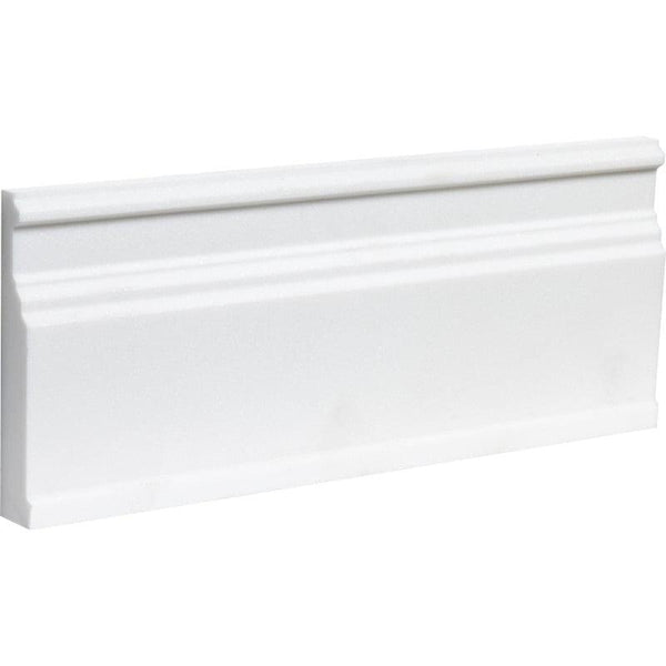 Snow White Marble Base Skirting - Honed