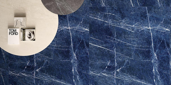 Sodalite Blue Marble Porcelain Tiles and Slabs - Polished