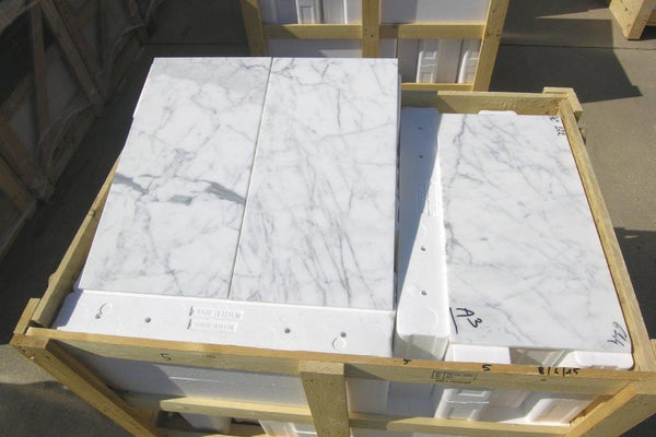 Statuario Venato Marble Tiles - Polished - FS143HDA3