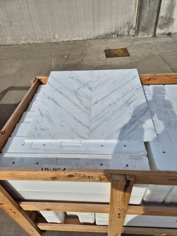 Statuario Venato Marble Tiles - Polished - FS256HPA