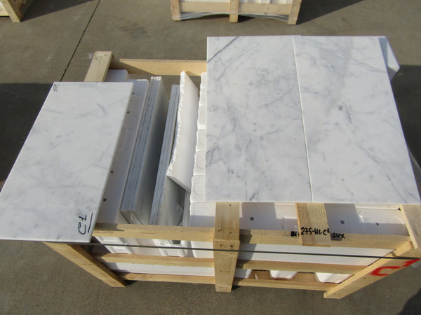 Statuario Venato Marble Tiles - Polished - FS275HLC1