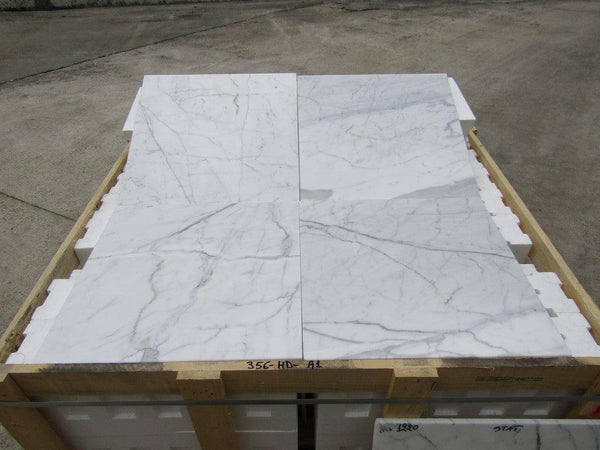 Statuario Venato Marble Tiles - Polished - FS356HDA1