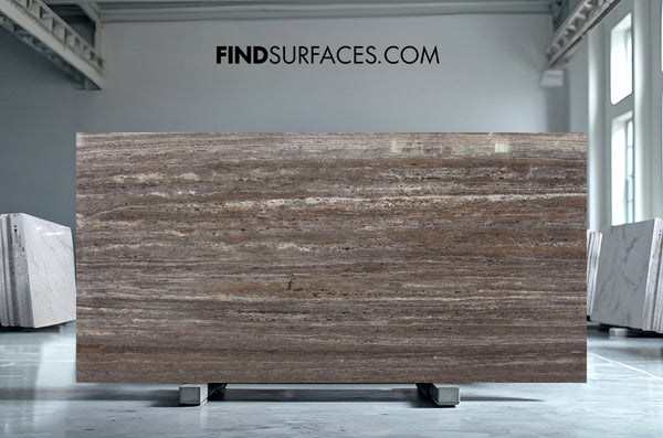 Titanium Travertine Slabs - FS94198269 - 3200 x 1600 x 20 mm