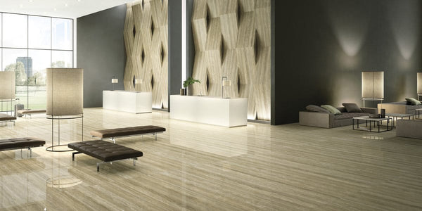 Travertine Marble Effect Infinity Tiles - Polished