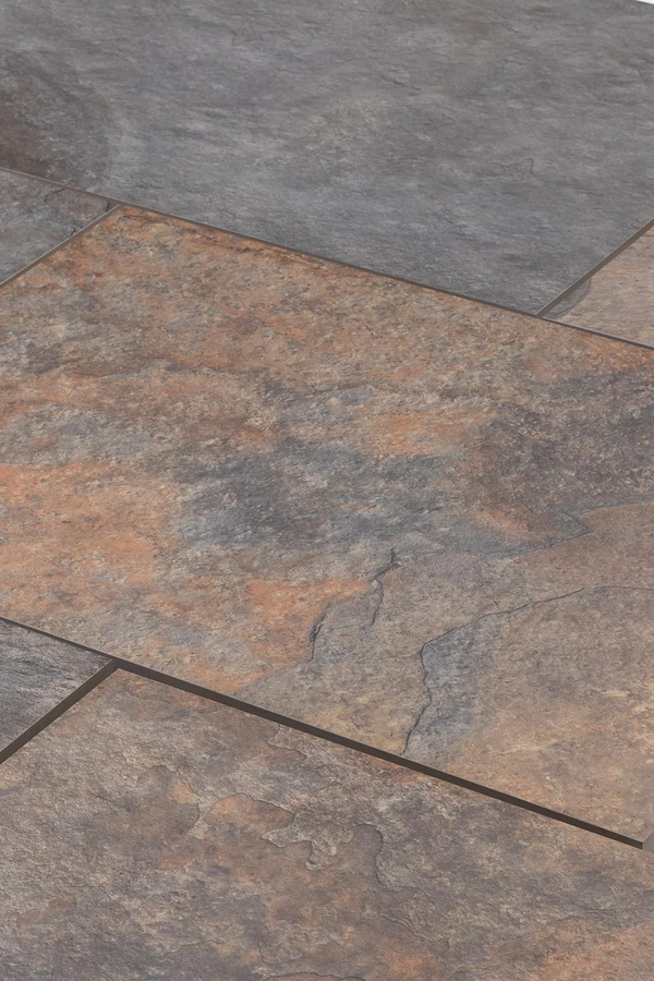 Urbane Rustic Black Slate Exterior Porcelain Tiles - Textured