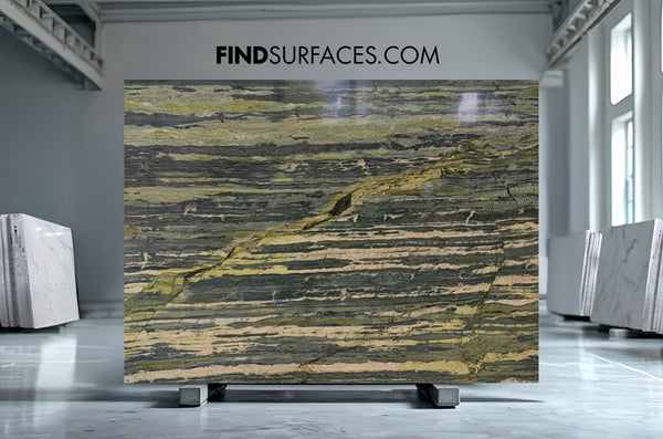 Verde Bamboo Marble Slabs - FS36961495 - 3050 x 2000 x 20 mm