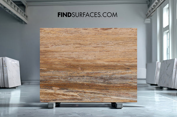 Walnut Travertine Slabs - FS3026156 - 3150 x 1600 x 20 mm