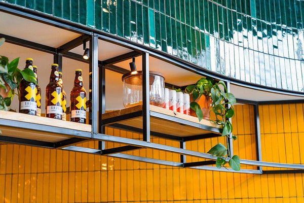 Watercolours Terracotta Rectangle Tiles - 035 - Glossy Translucent Crackle