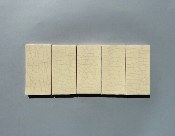 Watercolours Terracotta Square Tiles - 060 - Glossy Translucent Crackle