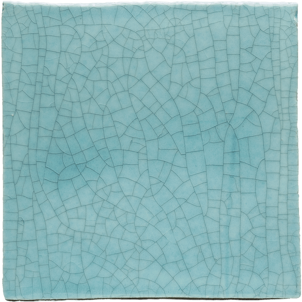 Watercolours Terracotta Square Tiles - 061 - Glossy Translucent Crackle