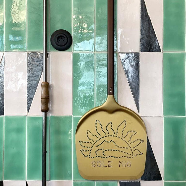 Watercolours Terracotta Square Tiles - 009 - Glossy Translucent Crackle