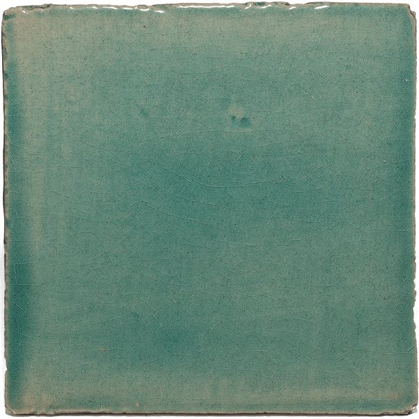 Watercolours Terracotta Square Tiles - 016 - Glossy Translucent Crackle