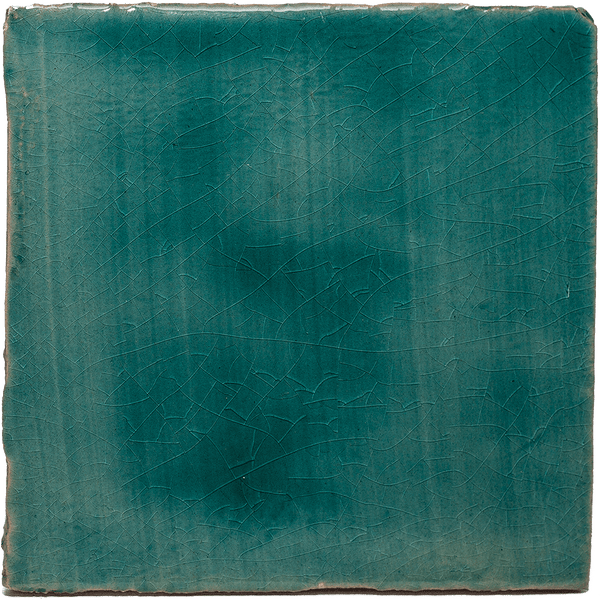 Watercolours Terracotta Square Tiles - 035 - Glossy Translucent Crackle