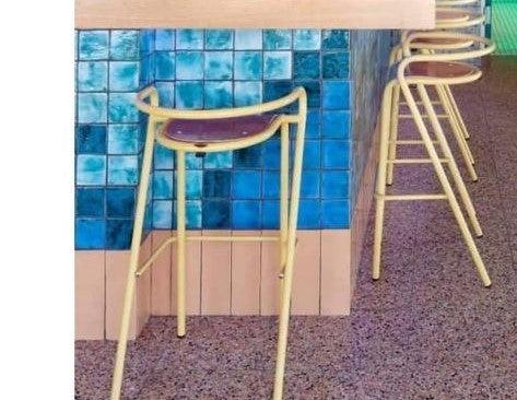 Watercolours Terracotta Square Tiles - 042 - Glossy Translucent Crackle