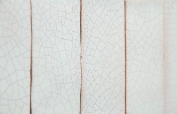 Watercolours Terracotta Square Tiles - 050 - Satin To Glossy Solid Crackle