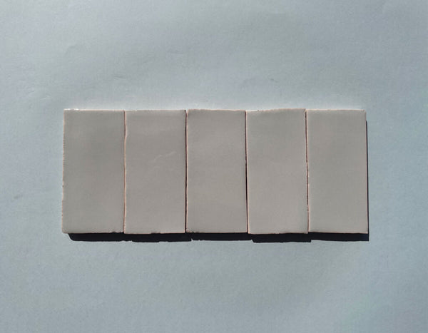 Watercolours Terracotta Rectangle Tiles - 019 - Glossy Solid