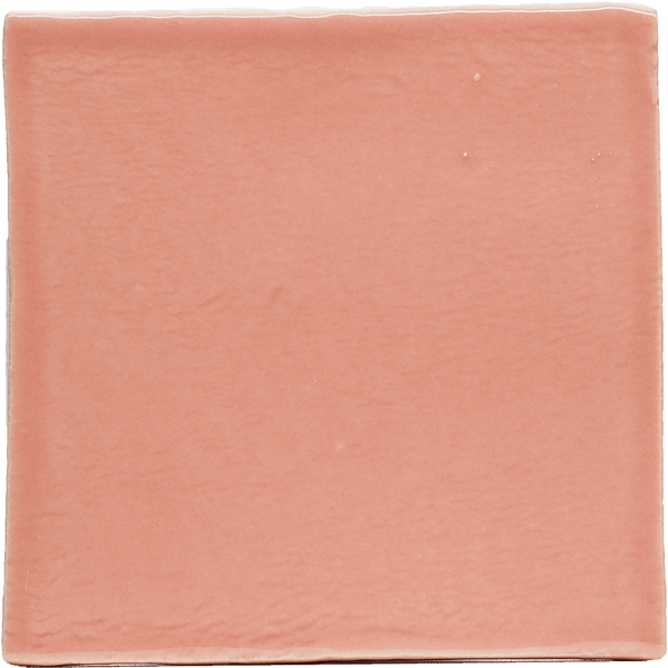 Watercolours Terracotta Square Tiles - 056 - Glossy Translucent