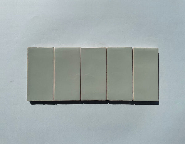 Watercolours Terracotta Rectangle Tiles - 057 - Glossy Solid