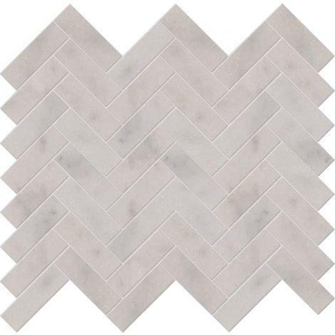 Whistler Marble Herringbone Pattern Mosaic