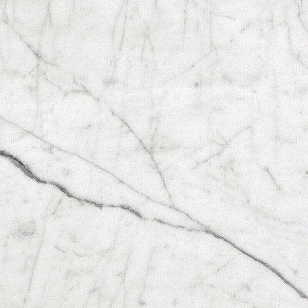 White Carrara T Marble Tiles - Honed