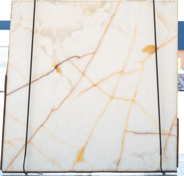 White Onyx Slabs - FS80435412 - 1800 x 1800 x 20 mm