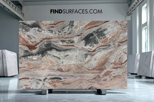 Arabescato Orobico Rosso Marble Slabs - FS63628220 - 2900 x 1850 x 20 mm