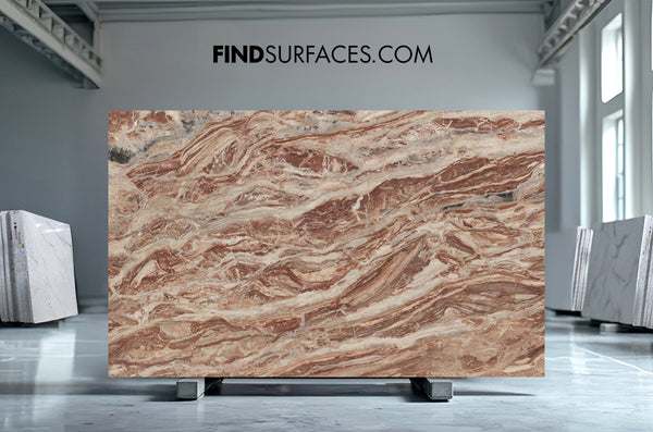Arabescato Orobico Rosso Marble Slabs - FS63769704 - 2950 x 1850 x 20 mm