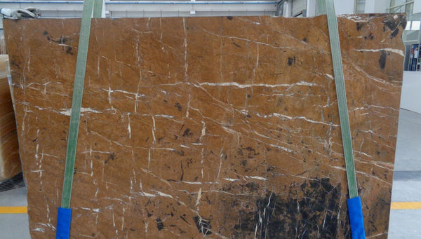 Black and Gold Marble Slabs - FS59202907 - 2700 x 1670 x 20 mm