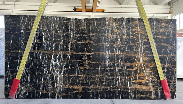 Black and Gold Marble Slabs - FS19297690 - 3200 x 1480 x 20 mm