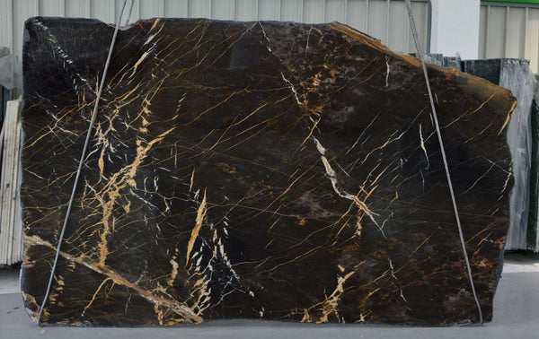 Black and Gold Marble Slabs - FS84529638 - 2000 x 1000 x 20 mm