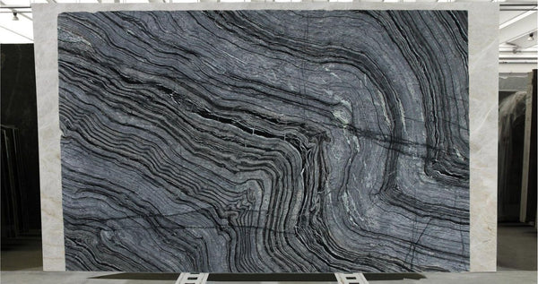 Black Wood Marble Slabs - FS91549980 - 3050 x 1880 x 30 mm