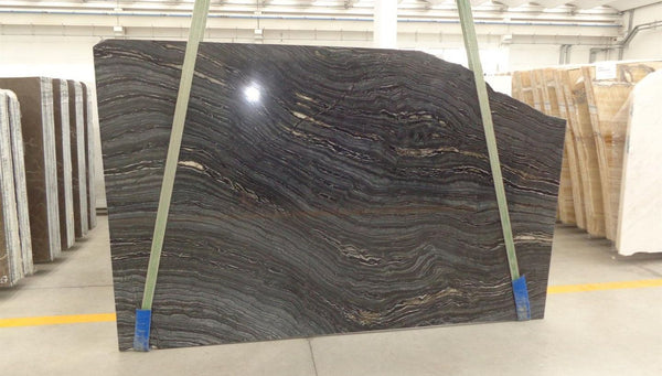 Black Wood Marble Slabs - FS73990455 - 2950 x 1850 x 40 mm