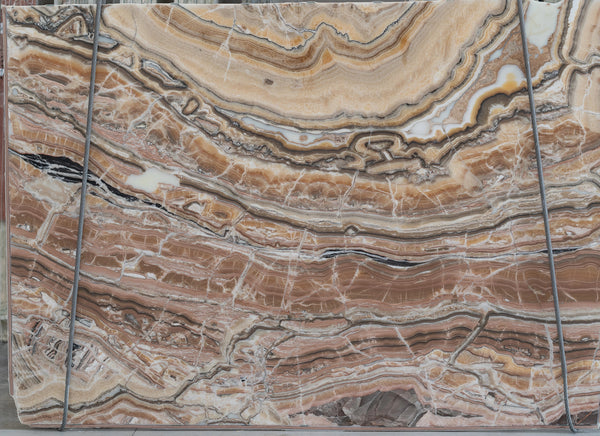 Brown Onyx Slabs - FS91835215 - 2270 x 1620 x 20 mm