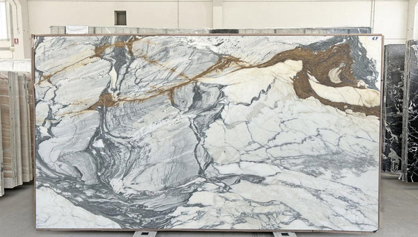 Calacatta Picasso Marble Slabs - FS82127495 - 2960 x 1630 x 20 mm