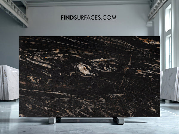 Fusion Black Quartzite Slabs - FS7882497 - 3130 x 1950 x 20 mm