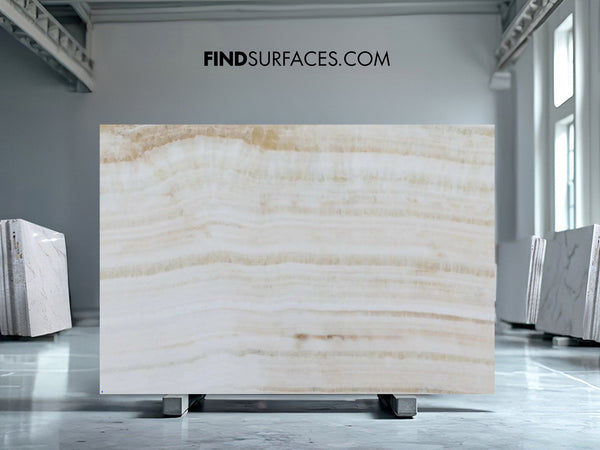 Ivory Onyx Slabs - FS51405545-2 - 1870 x 1030 x 20 mm