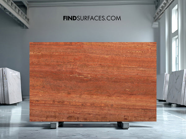Red Travertine Slabs - FS42731870-3 - 2800 x 1890 x 20 mm