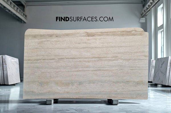 Silver Travertine Slabs - FS46007944 - 2960 x 1680 x 20 mm