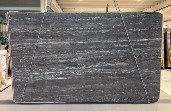 Titanium Travertine Slabs - FS10883723 - 3200 x 1900 x 20 mm