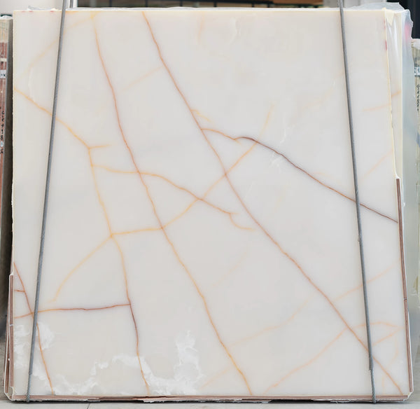 White Onyx Slabs - FS80435412 - 1800 x 1800 x 20 mm