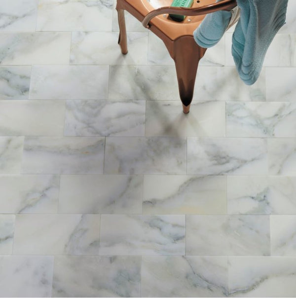 Bianco Fantastico Marble Honed Tiles